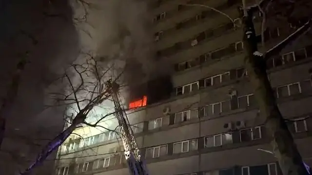 آتش سوزی در روسیه