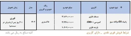 سایپا رخش دوگانه سوز را به حراج گذاشت + جزئیات 3