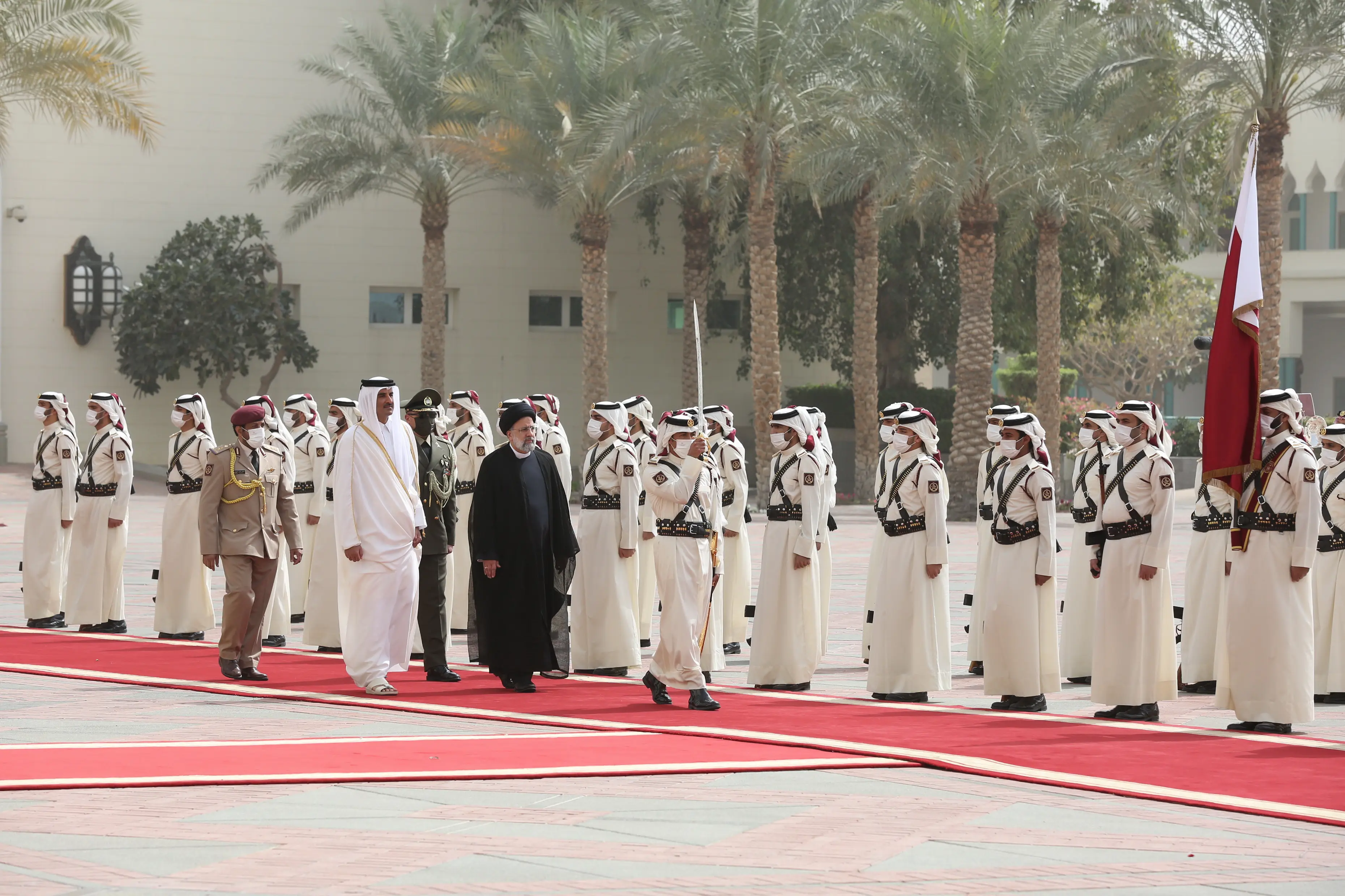 استقبال-از-رئیسی-قطر