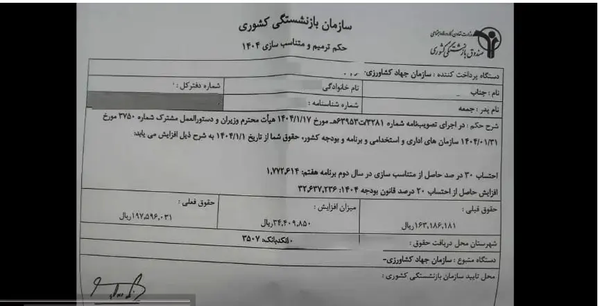 فیش-حقوق