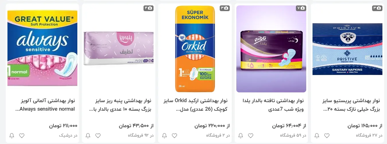 افزایش قیمت عجیب نوار بهداشتی در ایران | بهداشت بانوان قربانی شد! 2