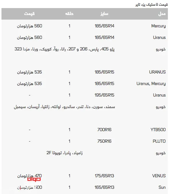 قیمت_لاستیک_5