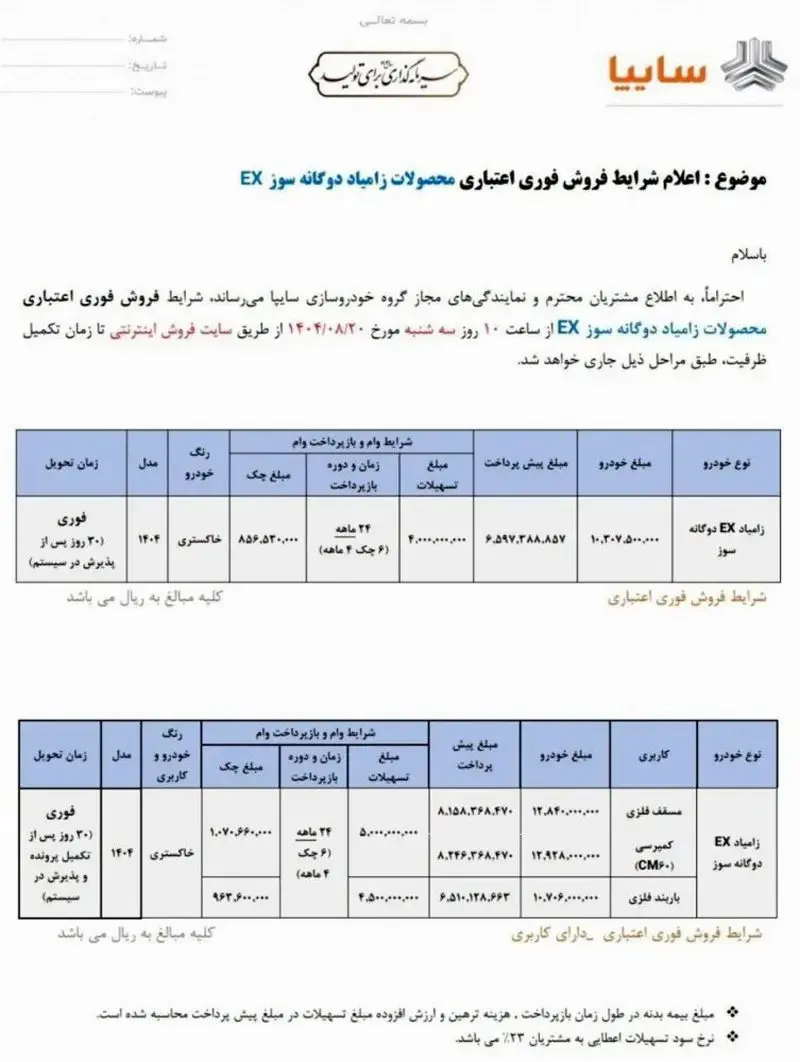 فروش فوری سایپا با موعد تحویل برق آسا | فرصتی محدود برای خریداران حرفه ای! 2
