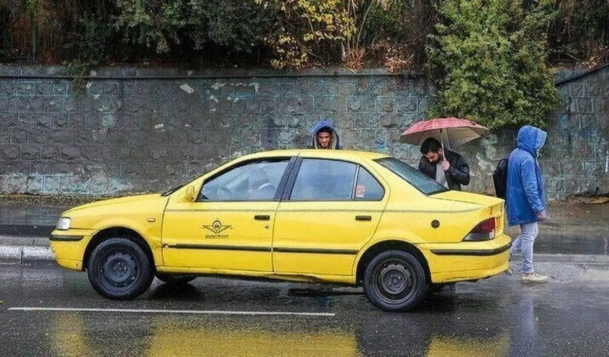 بارندگی-تاکسی