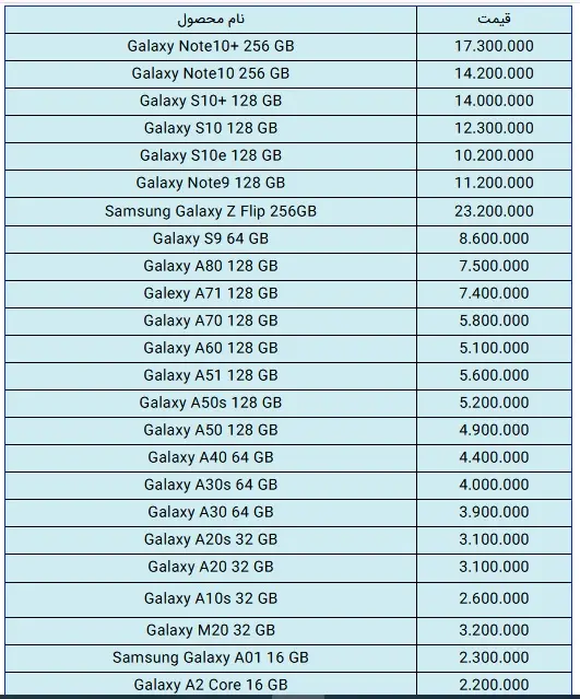 قیمت-سامسونگ