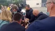 سیلی خوردن رئیس جمهور فرانسه از یک معترض + فیلم