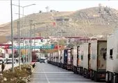 صف کامیون‌های ایرانی در مرز بازرگان سنگین شد