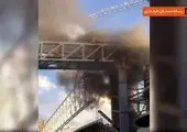 حادثه برای ۱۲ آتش نشان در کوی عامری اهواز + فیلم