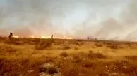 آتش سوزی بزرگ در اطراف پایگاه رژیم صهیونیستی + فیلم