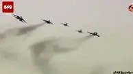 پرواز جنگنده‌های ارتش در روز ارتش + فیلم