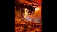آتش سوزی وحشتناک در عروسی/ سقف سالن ریخت + ‌فیلم