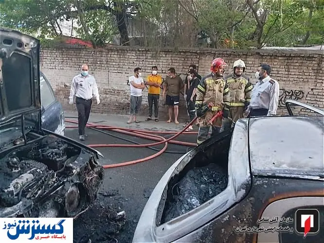 انفجار ۴ ماشین در دیباجی تهران