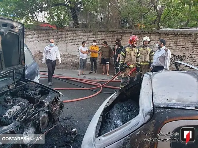 انفجار ۴ ماشین در دیباجی تهران