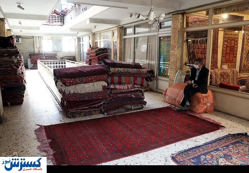 تصاویر/ کرونا و تعطیلی دکان فرش فروشان 