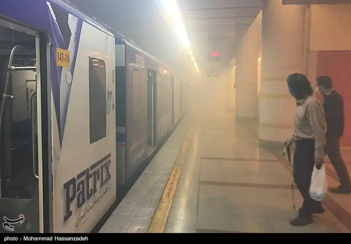 تصاویر/ حادثه امروز متروی اکباتان