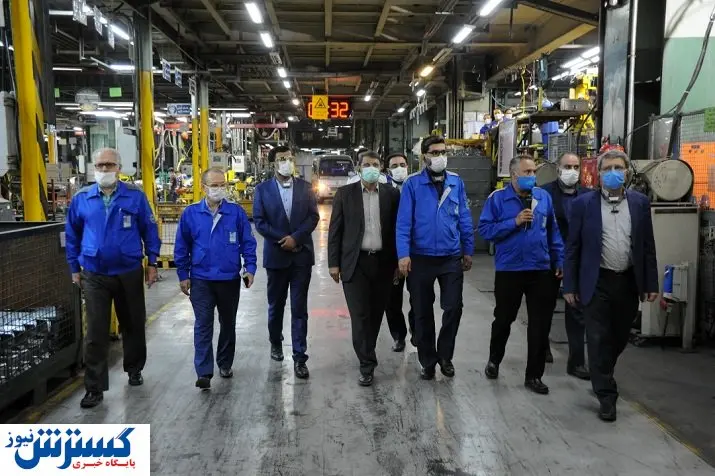 بازدید معاون سازمان برنامه و بودجه از ایران خودرو
