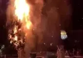 آتش سوزی بزرگ در اطراف پایگاه رژیم صهیونیستی + فیلم