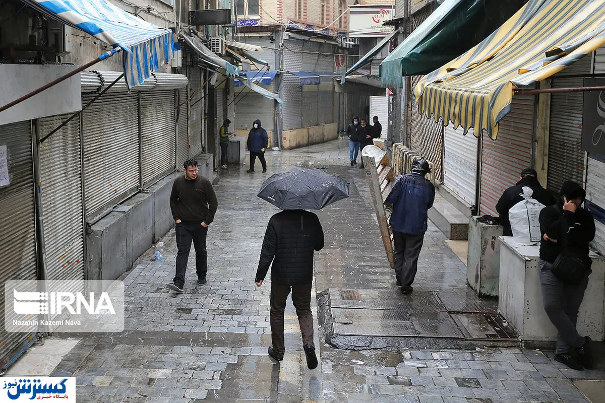 تصاویر / بازار تهران در روز اول محدودیت‌های کرونایی