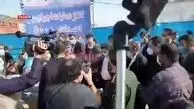 اعتراض مردم بندر امام به جهانگیری/ فیلم