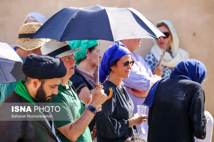 تصاویر/ حضور گردشگران خارجی در مراسم محرم یزد