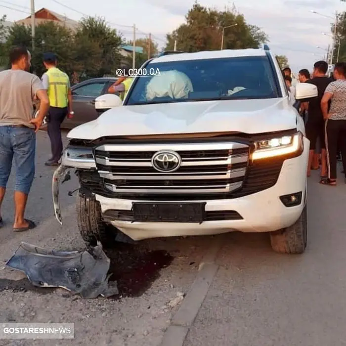 غول شاسی بلندها هم دچار حادثه شد + عکس