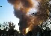 آتش سوزی مهیب در بلوار فردوس تهران

