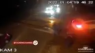 خودرویی که زیر قطار له شد! + فیلم