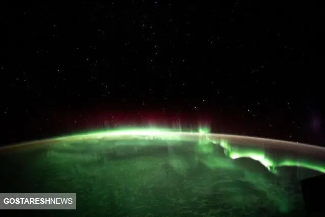 تصویر شفق قطبی بر فراز زمین


