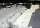 لحظه تصادف وحشتناک موتورسوار در چابهار + فیلم