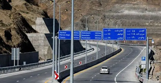 بازگشایی کامل آزادراه تهران - شمال