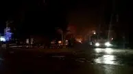 زنده زنده سوختن ۸ نفر در آتش سوزی پمپ بنزین تاکستان/فیلم