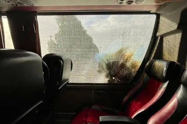 پرتاب نارنجک به اتوبوس پرسپولیس + عکس