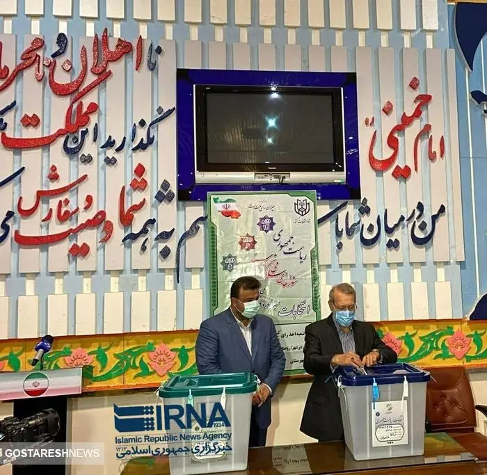 علی لاریجانی در ساری رای داد