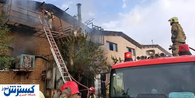  آتش سوزی وحشتناک یک کارگاه تولیدی در جاده خاوران