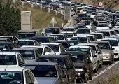 ترافیک سنگین در جاده چالوس 

