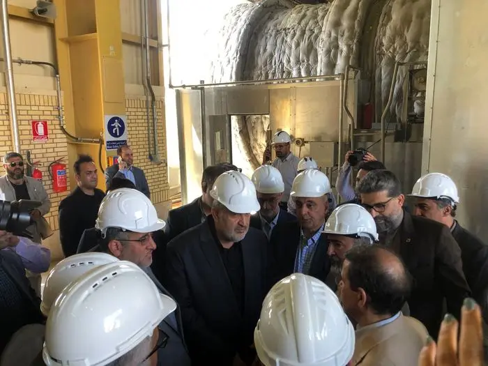 بازدید وزیر صمت از پروژه پیشران نیروگاه شهید باکری سمنان