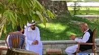 عکس لو رفته از دیدار خصوصی اشرف غنی با یک مقام اماراتی 