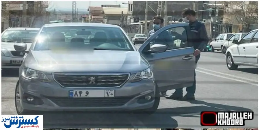 عکسی از پژو ۳۰۱ تولید داخل با پلاک ملی