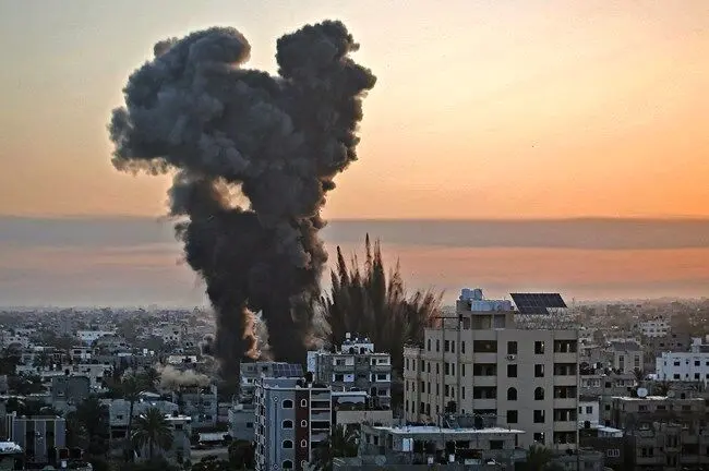بمباران غزه با تسلیحات ممنوعه

