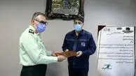 قدردانی فرمانده انتظامی یزد از مدیرعامل سنگ آهن بافق