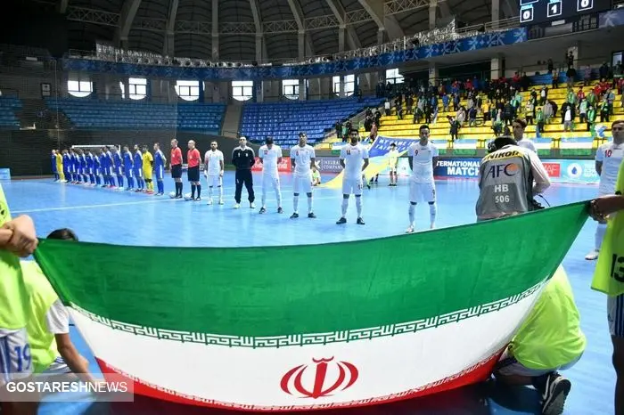 فوتسال ایران تیم میزبان را در هم کوبید