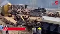 خروج واگن‌های قطار در محور سوادکوه + فیلم