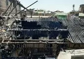 آتش سوزی و انفجار مهیب در بلوار پیروزی مشهد