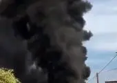 آتش سوزی خط لوله انتقال نفت در میانکوه + فیلم