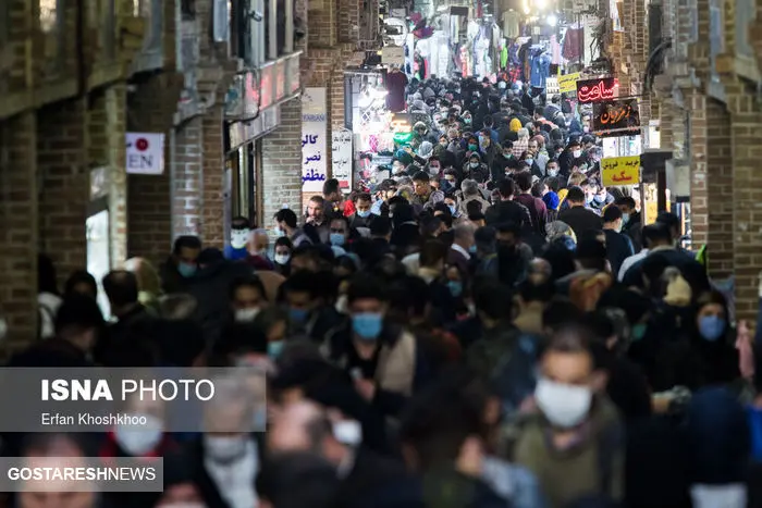 تصاویر/ رژه موج چهارم کرونا در بازار تهران
