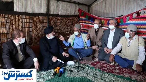 حضور رئیس جمهور در جمع عشایر بویر احمدی