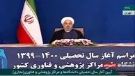 روحانی: سه ماه منفی بودیم دو ماه مثبت + فیلم