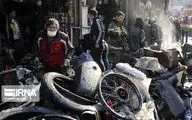 تصاویر/ حادثه آتشسوزی در میدان رازی