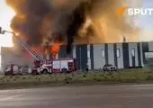 کارخانه بناب در آتش سوخت+ فیلم