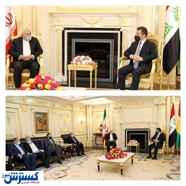 گفت و گوی ظریف با مسرور بارزانی + جزئیات